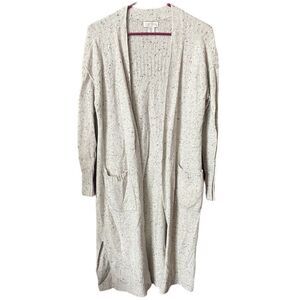 Ruby Moon size M oatmeal speckled duster cardigan. Anthropologie